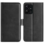 For Xiaomi Redmi Note 12 4G Global Dual-side Magnetic Buckle Horizontal Flip Leather Phone Case(Black)