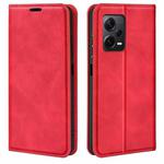 For Xiaomi Redmi Note 12 Pro+ 5G Global Retro-skin Magnetic Suction Leather Phone Case(Red)