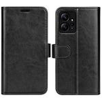 For Xiaomi Redmi Note 12 4G Global R64 Texture Horizontal Flip Leather Phone Case(Black)