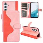For Samsung Galaxy A54 5G Stitching Horizontal Flip Leather Phone Case(Red)