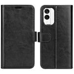 For Nokia X30 R64 Texture Horizontal Flip Leather Phone Case(Black)