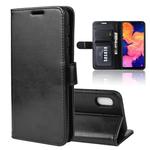 R64 Texture Single Fold Horizontal Flip Leather Case for Galaxy A10E, with Holder & Card Slots & Wallet(black)