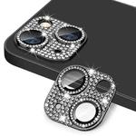 For iPhone 13 / 13 mini ENKAY Hat-Prince Blink Diamond Camera Lens Aluminium Alloy Tempered Glass Film(Black)