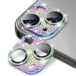 For iPhone 14 / 14 Plus ENKAY Hat-Prince Blink Diamond Camera Lens Aluminium Alloy Tempered Glass Film(Colorful)