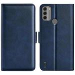 For Nokia C31 Dual-side Magnetic Buckle Horizontal Flip Leather Phone Case(Dark Blue)