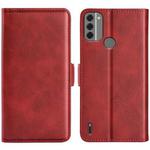 For Nokia C31 Dual-side Magnetic Buckle Horizontal Flip Leather Phone Case(Red)