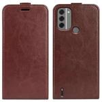 For Nokia C31 R64 Texture Vertical Flip Leather Phone Case(Brown)