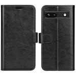 For Google Pixel 7a R64 Texture Horizontal Flip Leather Phone Case(Black)