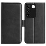 For vivo S16 / S16 Pro Dual-side Magnetic Buckle Leather Phone Case(Black)