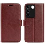 For vivo S16 / S16 Pro R64 Texture Horizontal Flip Leather Phone Case(Brown)