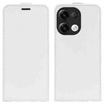 For OPPO Reno9 / Reno9 Pro R64 Texture Single Vertical Flip Leather Phone Case(White)