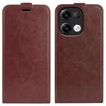 For OPPO Reno9 / Reno9 Pro R64 Texture Single Vertical Flip Leather Phone Case(Brown)