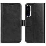 For Sony Xperia 1 V R64 Texture Horizontal Flip Leather Phone Case(Black)