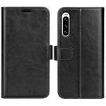 For Sony Xperia10 V R64 Texture Horizontal Flip Leather Phone Case(Black)