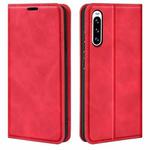 For Sony Xperia 10 V Retro-skin  Magnetic Suction Leather Phone Case(Red)