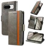 For Google Pixel 8 CaseNeo Splicing Dual Magnetic Buckle Leather Phone Case(Gray)