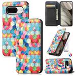 For Google Pixel 8 CaseNeo Colorful Magnetic RFID Anti-theft Leather Phone Case(Colorful)