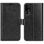 For TCL 40R R64 Texture Horizontal Flip Leather Phone Case(Black)