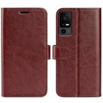 For TCL 40R R64 Texture Horizontal Flip Leather Phone Case(Brown)