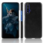 Shockproof Litchi Texture PC + PU Case For Huawei Honor 20(Black)
