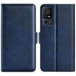 For TCL 40 SE Dual-side Magnetic Buckle Leather Phone Case(Dark Blue)