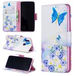 Colored Drawing Pattern Horizontal Flip Leather Case for Xiaomi Redmi 7,with Holder & Card Slots & Wallet(Butterfly Love)