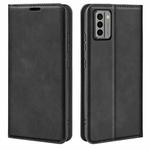 For Nokia G22 Retro-skin Magnetic Suction Leather Phone Case(Black)