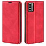 For Nokia G22 Retro-skin Magnetic Suction Leather Phone Case(Red)