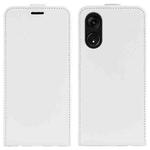 For OPPO A1 Pro 5G / Reno8 T 5G R64 Texture Single Vertical Flip Leather Phone Case(White)