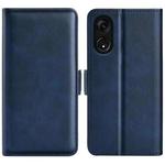 For OPPO A1 Pro 5G / Reno8 T 5G Dual-side Magnetic Buckle Leather Phone Case(Dark Blue)