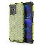 For Xiaomi Redmi Note 12 5G Global Shockproof Honeycomb Phone Case(Green)