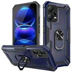 For Redmi Note 12 Pro 5G Global / Poco X5 Pro Warship Armor 2 in 1 Shockproof Phone Case(Navy Blue)