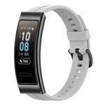 For Huawei Band 3 Solid Color Silicone Watch Band(Grey)