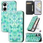 For Huawei Nova 10 SE CaseNeo Colorful Magnetic Leather Phone Case(Emerald)