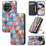For OnePlus Ace 2 CaseNeo Colorful Magnetic Leather Phone Case(Rhombus Mandala)