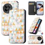 For OnePlus Ace 2 CaseNeo Colorful Magnetic Leather Phone Case(Rhombus)