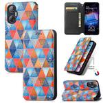 For Tecno Pova Neo 5G CaseNeo Colorful Magnetic Leather Phone Case(Rhombus Mandala)