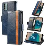 For Nokia G22 CaseNeo Splicing Dual Magnetic Buckle Leather Phone Case(Blue)