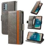 For Nokia G22 CaseNeo Splicing Dual Magnetic Buckle Leather Phone Case(Gray)