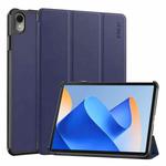 For Huawei MatePad 11 2023 ENKAY Tri-fold Custer Texture Leather Stand Smart Case(Dark Blue)