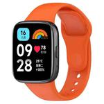For Redmi Watch 3 Lite Sports Solid Color Silicone Replacement Watch Band(Orange)