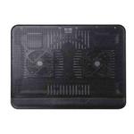 N128 Work Game Dual Fan Laptop Cooling Pad Heat Dissipation Holder with LED Light