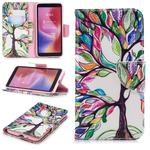 Colored Drawing Pattern Horizontal Flip Leather Case for Xiaomi Redmi 6 & 6A, with Holder & Card Slots & Wallet(Tree of Life)