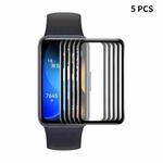 5pcs For Huawei Band 8 ENKAY Hat-Prince 3D Full Coverage Soft PC Edge + PMMA HD Screen Protector Film