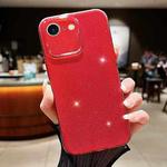 For iPhone SE 2022 / SE 2020 / 7 / 8 Jelly Glitter Solid Color TPU Phone Case(Red)
