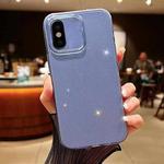 For iPhone X / XS Jelly Glitter Solid Color TPU Phone Case(Blue)