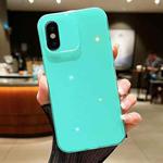 For iPhone X / XS Jelly Glitter Solid Color TPU Phone Case(Green)