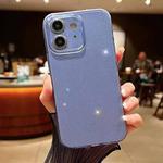 For iPhone 12 Jelly Glitter Solid Color TPU Phone Case(Blue)