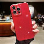 For iPhone 12 Pro Max Jelly Glitter Solid Color TPU Phone Case(Red)