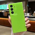 For Samsung Galaxy S24 FE 5G Jelly Glitter Solid Color TPU Phone Case(Fluorescent green)